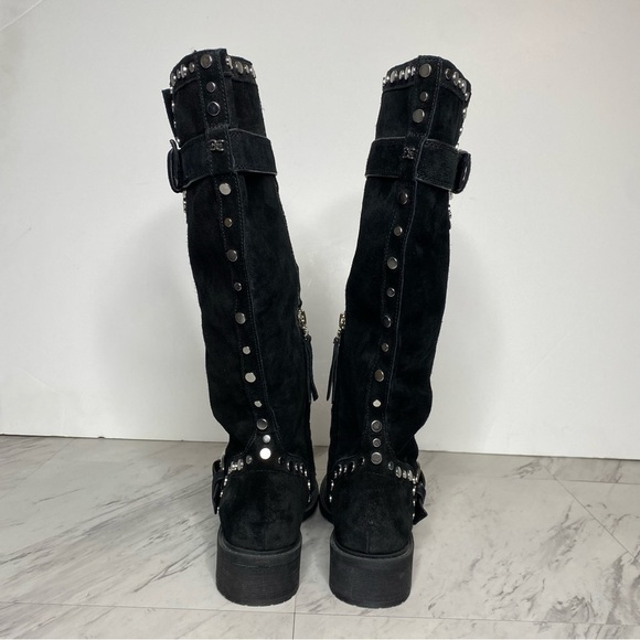 New! Sam Edelman Black Deryn Black Tall Boot 6 1/2 - Picture 3 of 14
